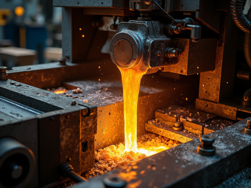 Precision industrial equipment and machine parts, technical manufacturing setting